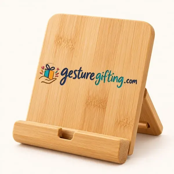 Bamboo Phone Stand with your logo