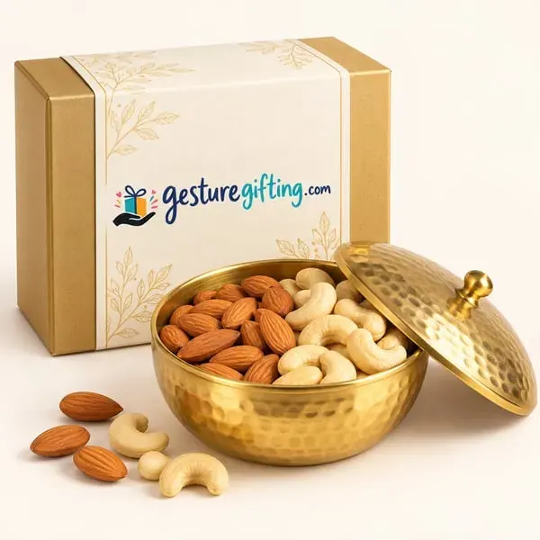Brass Bowl Dry Fruit Gift with your logo