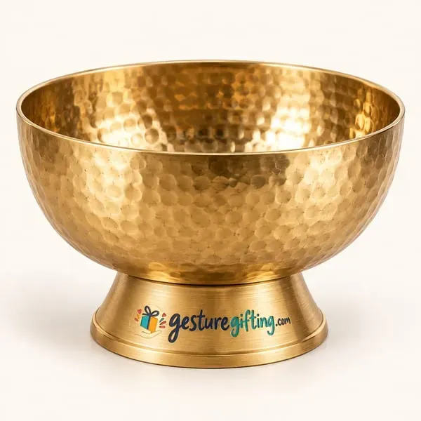 Brass Bowl with Stand with your logo