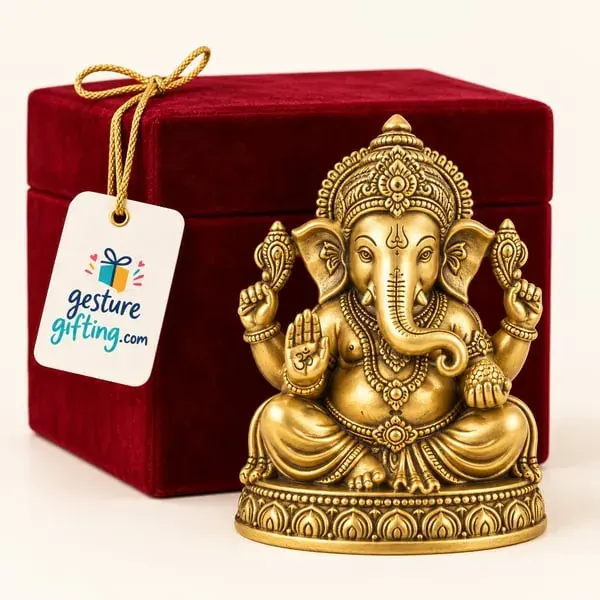 Brass Ganesha Idol with your logo